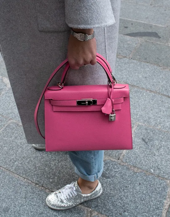 sac de luxe Hermes rose
